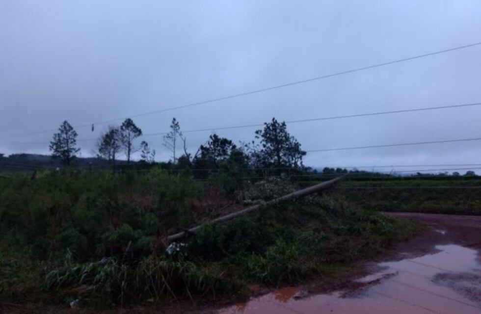 El temporal dejó destrozos en 46 casas de San Javier