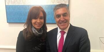 Cristina Kirchner y Gregorio Dalbón (web)