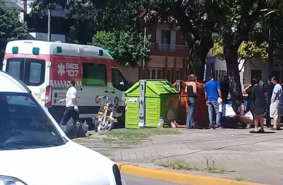Un motociclista terminó internado en vísperas de Nochebuena tras un choque