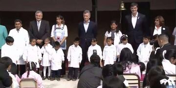 Macri inaugura ciclo lectivo