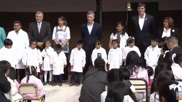 Macri inaugura ciclo lectivo