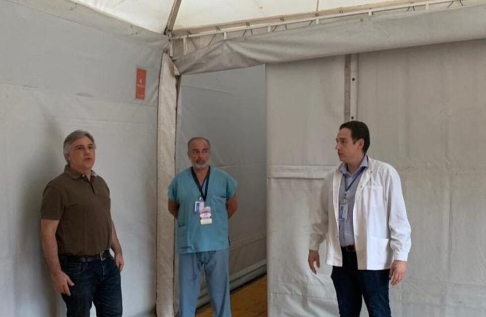 Coronavirus en Córdoba: montan carpa en el Hospital Municipal Infantil para atender casos febriles