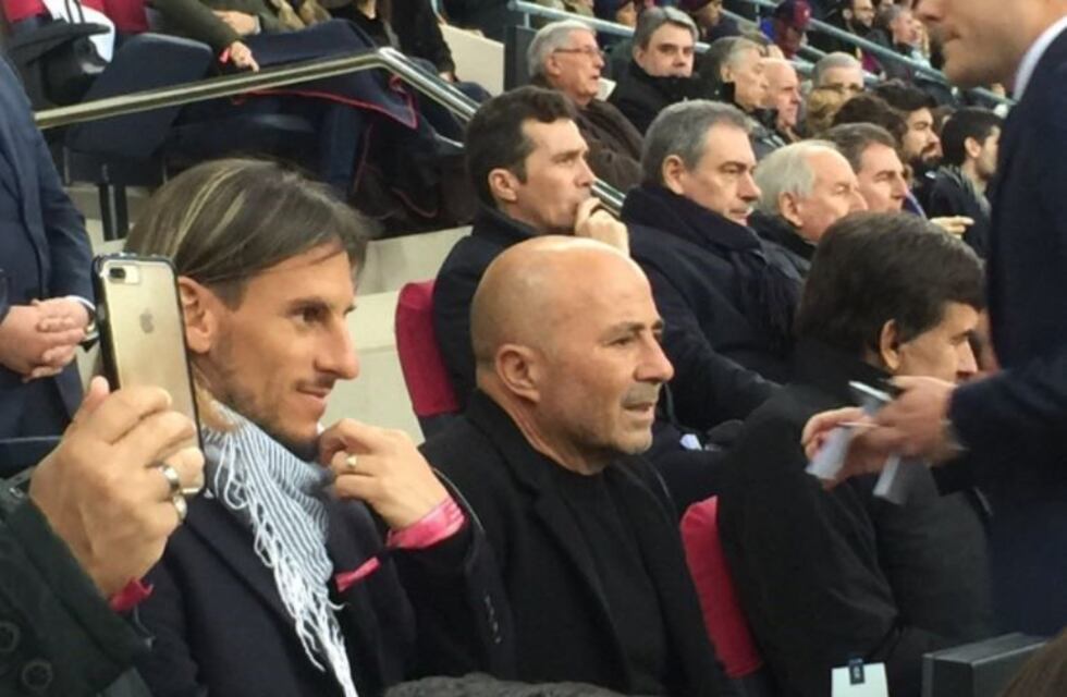 Sampaoli se reunió con Messi en el entrenamiento de Barcelona