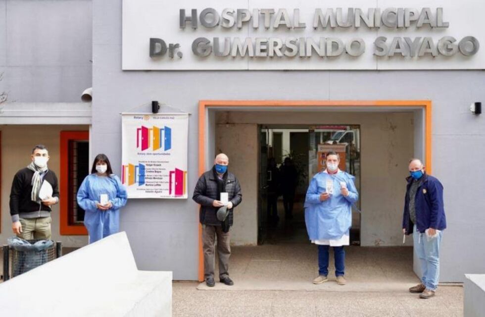 El Rotary Club donó termómetros digitales infrarrojos al Hospital Sayago