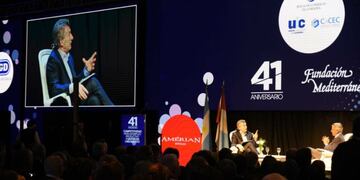 Mauricio Macri en el 41° aniversario de la Fundación Mediterránea\u002E