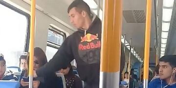 Filmaron cómo roban celular en el tren Roca\u002E