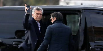 El presidente Mauricio Macri llega a la casa del gobierno en Buenos Aires, Argentina, el lunes 2 de septiembre de 2019\u002E Crédito: AP Photo/Natacha Pisarenko\u002E