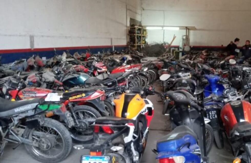 Trasladaron 298 motos para desguace y disposición final