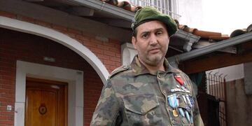 Jorge Alberto Altieri, ex combatiente de Malvinas cuyo casco es subastado en Londres