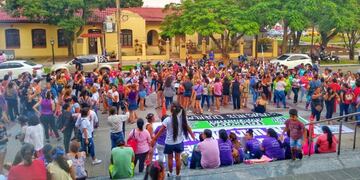 La marcha comenzó frente al edificio de Tribunales