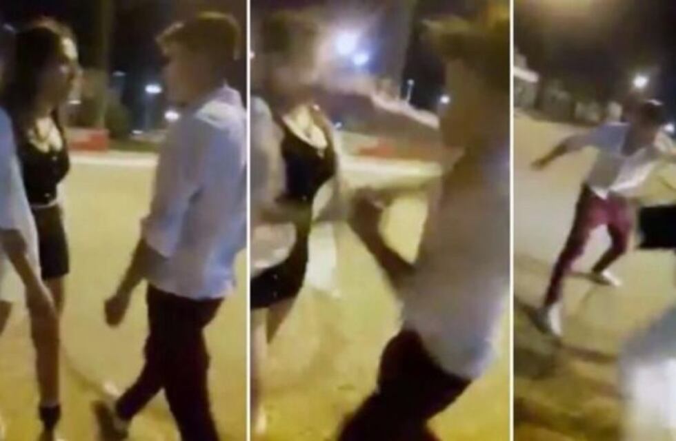 Video: Un joven amenazó de muerte a una chica y le pegó una trompada