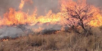 Detuvieron a un sospechoso de iniciar los incendios en una zona de San Luis