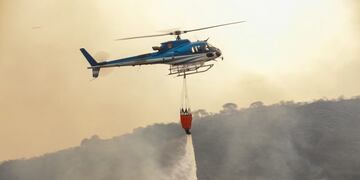 Fuego en las sierras cordobesas\u002E (Foto: Gobierno de Córdoba)\u002E