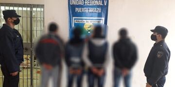 Los cuatro jóvenes quedaron alojados en la comisaría\u002E
