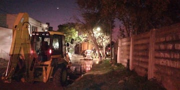 Rotura de cañería en Gualeguaychú\nCrédito: Prensa Municipal