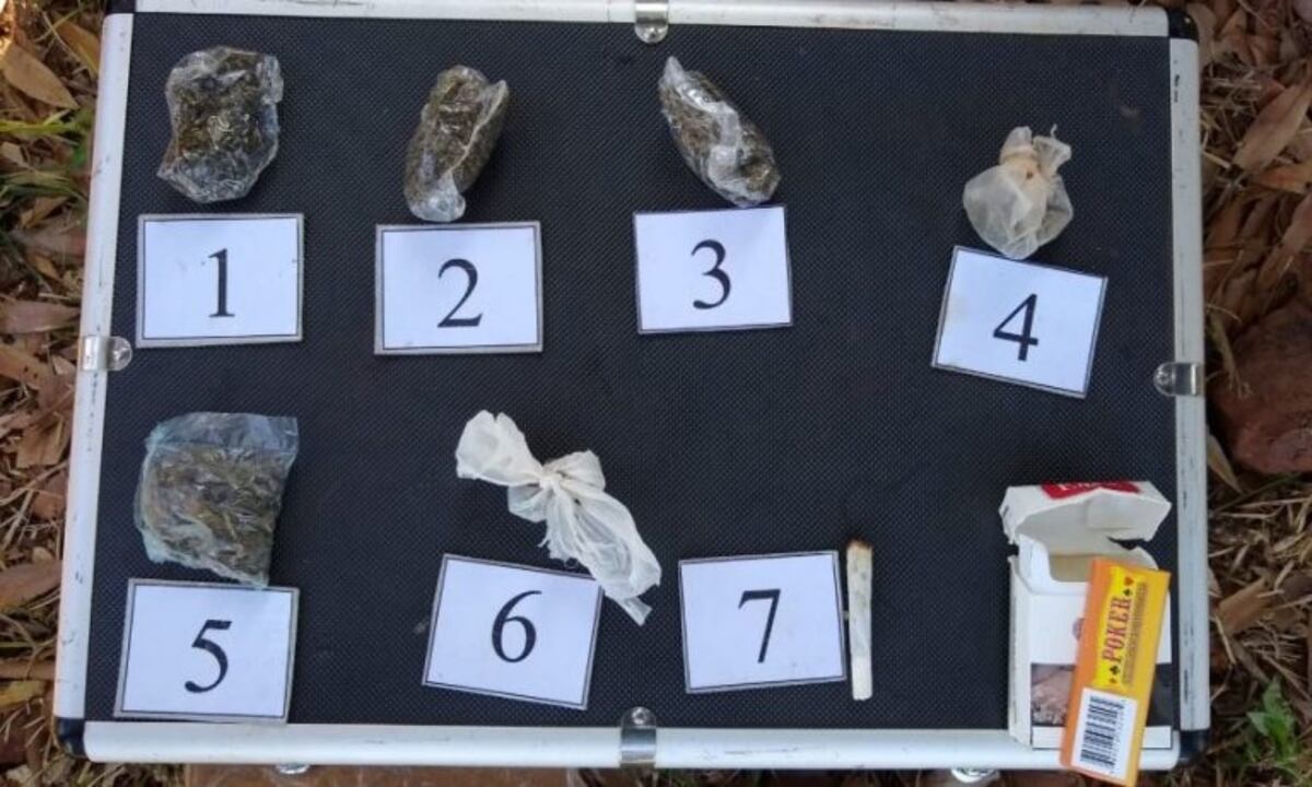 La droga pesó un total de 55 gramos\u002E