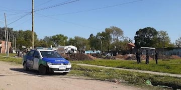 En Tierras Altas, partido de Malvinas Argentinas, frenaron el intento de usurpación de un predio ubicado en el cruce de Uruguay y Benito Lynch (Gentileza Tiempo de Tortuguitas)