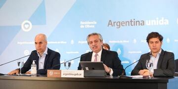 Alberto Fernández Horacio Rodríguez Larreta Axel Kicillof