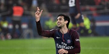 PAR459\u002E PARÍS (FRANCIA), 20/12/2017\u002E- Javier Pastore del París Saint Germain hoy, miércoles 20 de diciembre de 2017, durante un partido por la Liga 1 entre París Saint Germain y el Caen en el estadio Parque de los príncipes de París (Francia)\u002E EFE/Christophe Petit Tesson