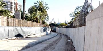 Ya pavimentaron las rampas de acceso y egreso al túnel\u002E