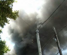 Incendio en zona sur