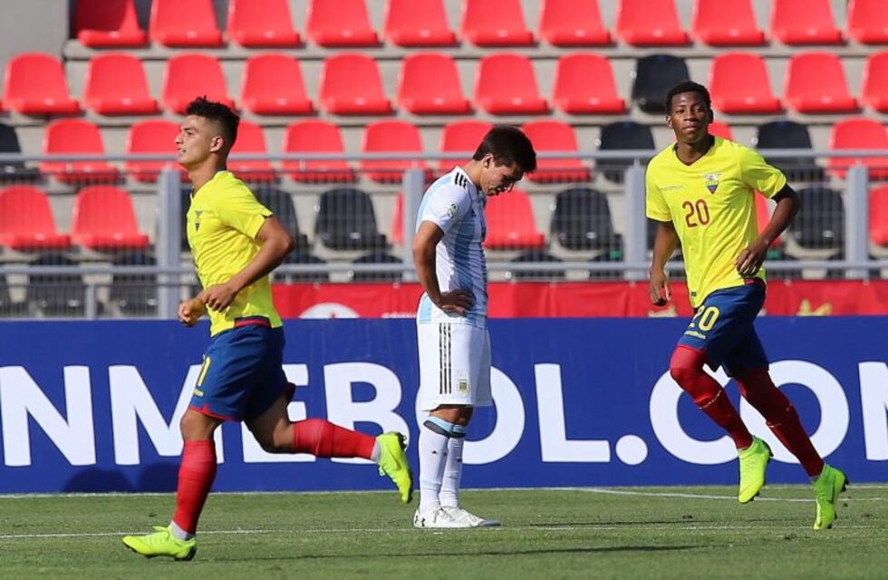 Argentina cayó 1-0 ante Ecuador en su segundo partido del Sudamericano Sub-20