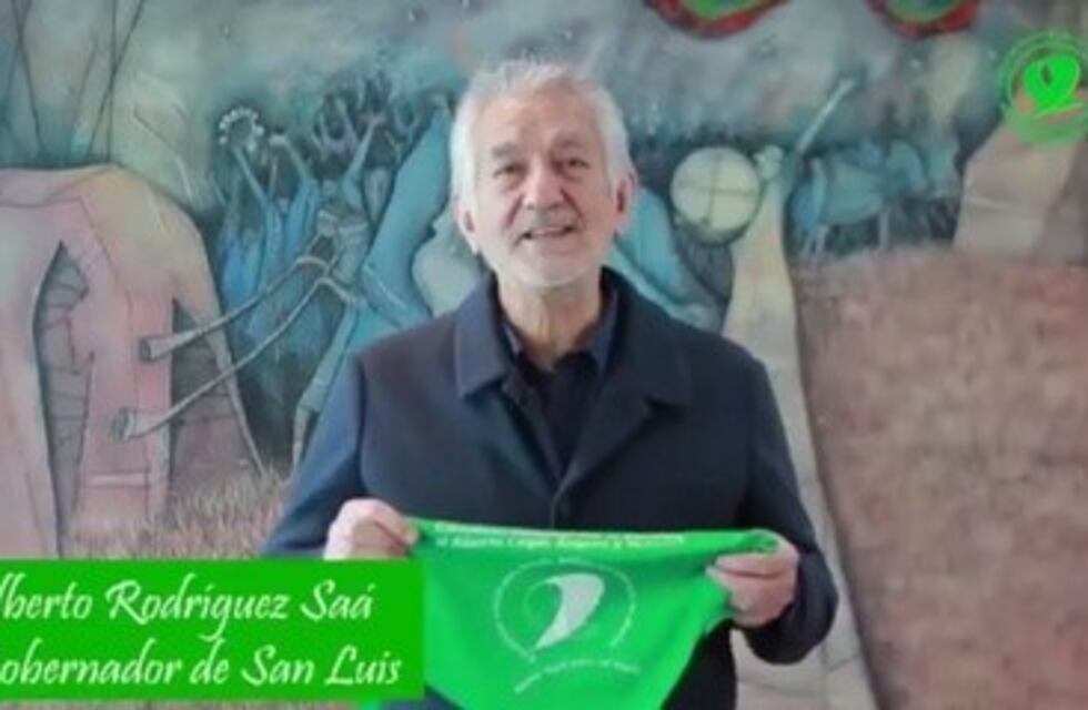 El gobernador de San Luis participó en un video a favor del aborto