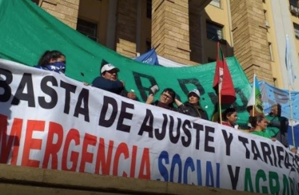 Protesta de gremios en el día de San Cayetano