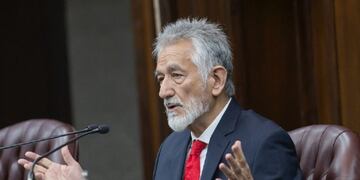 Alberto Rodríguez Saá, gobernador de San Luis\u002E