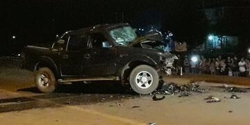 Dos fallecidos en un siniestro vial sobre Ruta 14\u002E (Foto: El Territorio)