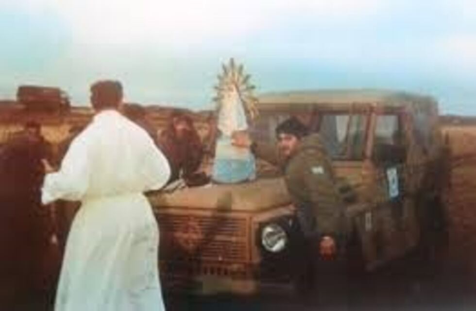 La Virgen de Luján que estuvo en Malvinas llega a Ushuaia