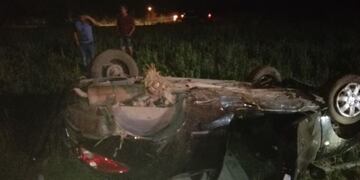 Un joven herido en un vuelco en cercanías de El Tío
