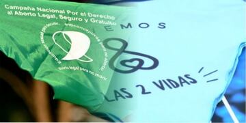 Pañuelo verde y celeste