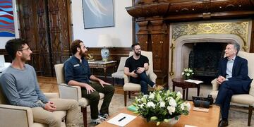 Los emprendedores cordobeses fueron recibidos por Mauricio Macri\u002E