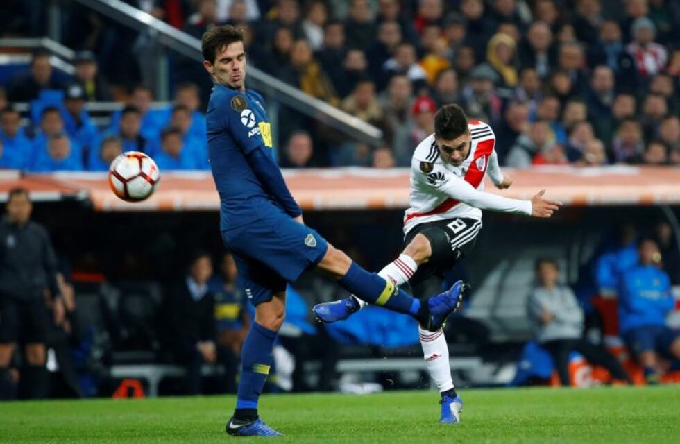 "Se me rompió el tendón", dijo Gago mientras dejaba la cancha