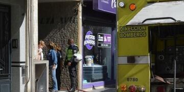 Incendio en el centro bahiense