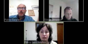 Garate con la directora de la EES Nº 6, Flavia Ricci