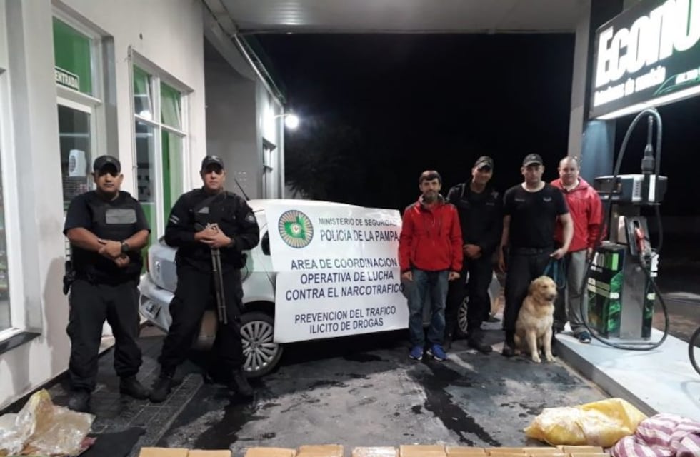 En un gran operativo policial, detuvieron una banda de narcotraficantes de Santa Rosa
