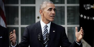 U.S. President Barack Obama speaks to the media in the Rose Garden at the White House in Washington, D.C., U.S., on Wednesday, Nov. 9, 2016. No U.S. president put more on the line than Obama to ensure the election of his chosen successor. Now, Hillary Clinton's failure may serve as a repudiation of much of his two-term legacy. Photographer: T.J. Kirkpatrick/Bloomberg
