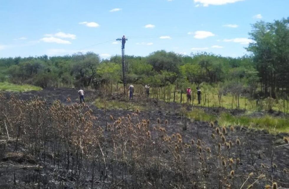 Otra vez se registró un incendio sobre Ruta 18