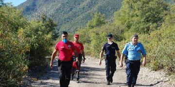 Personal judicial y policial el día del fatídico hallazgo en Capilla del Monte\u002E