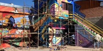Muralistas jujeños, en acción