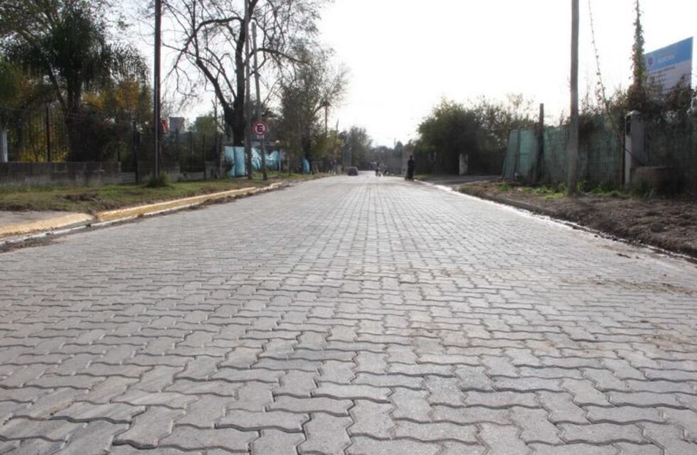 Avanza la pavimentación en el barrio Muñoz B de Carlos Paz