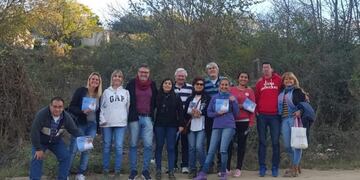 Víctor Curvino visitó a vecinos de Carlos Paz
