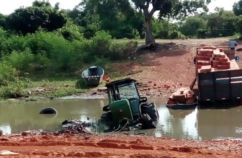 Intentaban ingresar un tractor de contrabando por el Río Pilcomayo