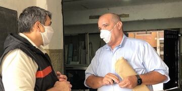 El dirigente viajó a Santa Fe junto a Cesira Arcando la semana pasada\u002E (@juliangaldeano)