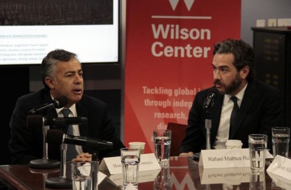 Cornejo disertó en el Wilson Center y analizó la realidad política y económica de Argentina