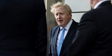 El primer ministro británico, Boris Johnson, parte de Hudson Yards, en Nueva York, el martes 24 de septiembre de 2019\u002E Crédito: AP Photo/Matt Rourke\u002E