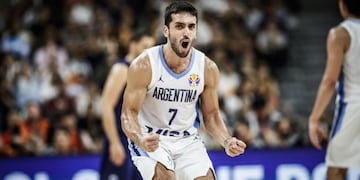 Brillante actuación de Facundo Campazzo ante Serbia\u002E