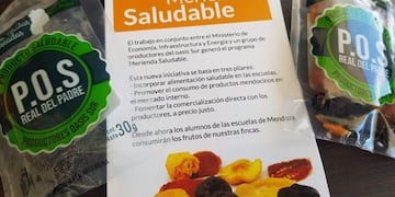 Merienda saludable con fruta seca